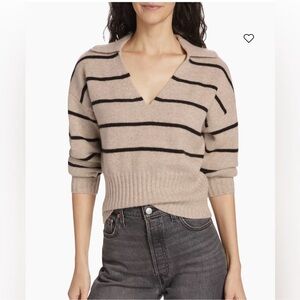 Reformation Beckie Cashmere Collared Sweater  Medium